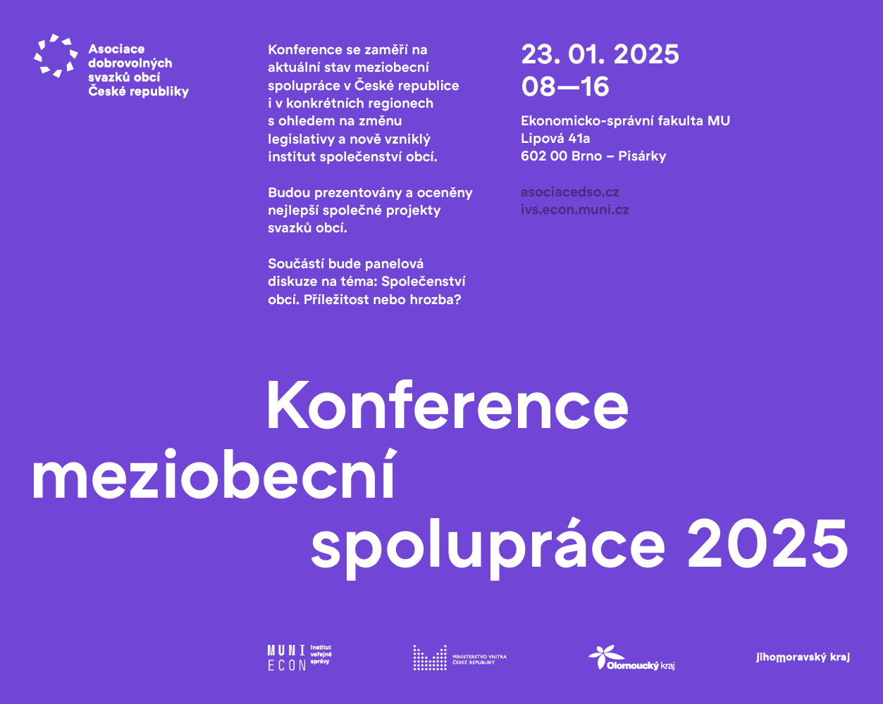 Konference meziobecní spolupráce – Demografický portál bude mít informační stánek